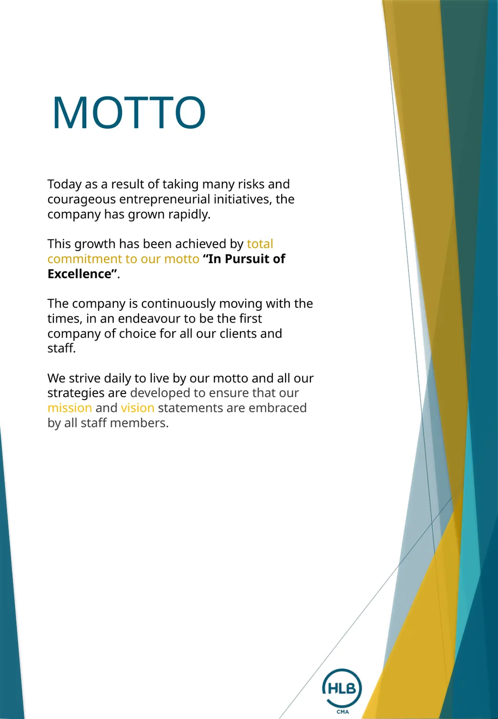 BUSINESS PROFILE Firm OVERVIEW Established in - slide 6 of 24