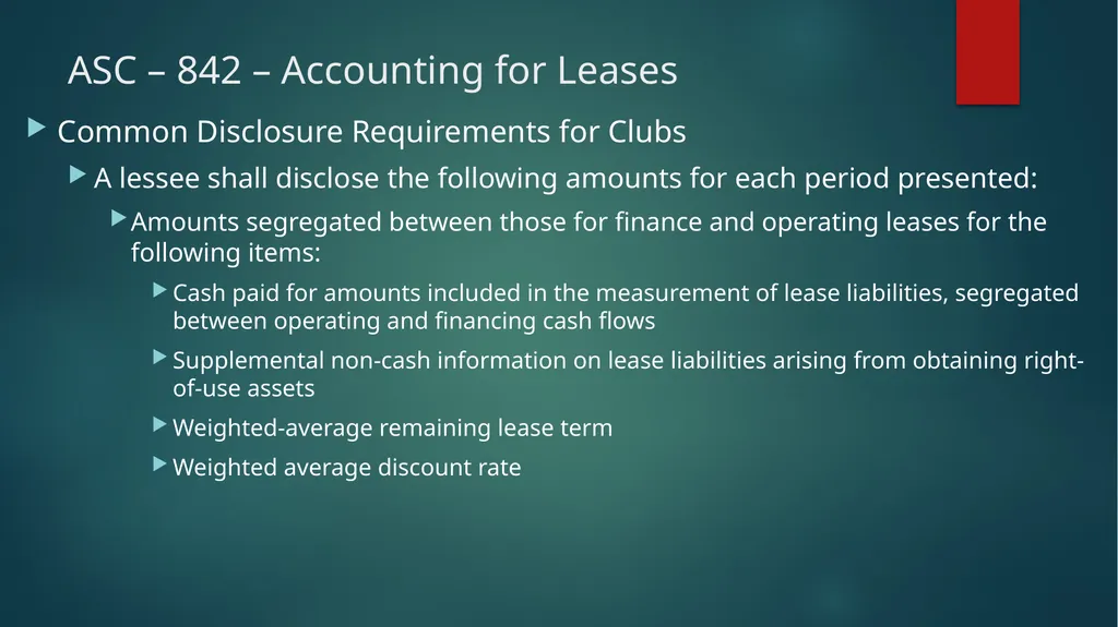 Major Accounting Issues for Clubs John D. Daum, - slide 39 of 49