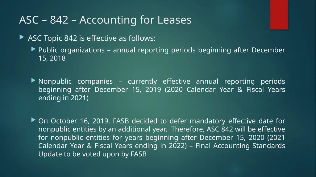 Major Accounting Issues for Clubs John D. Daum, - slide 42 of 49