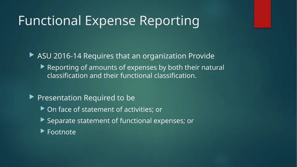 Major Accounting Issues for Clubs John D. Daum, - slide 9 of 49