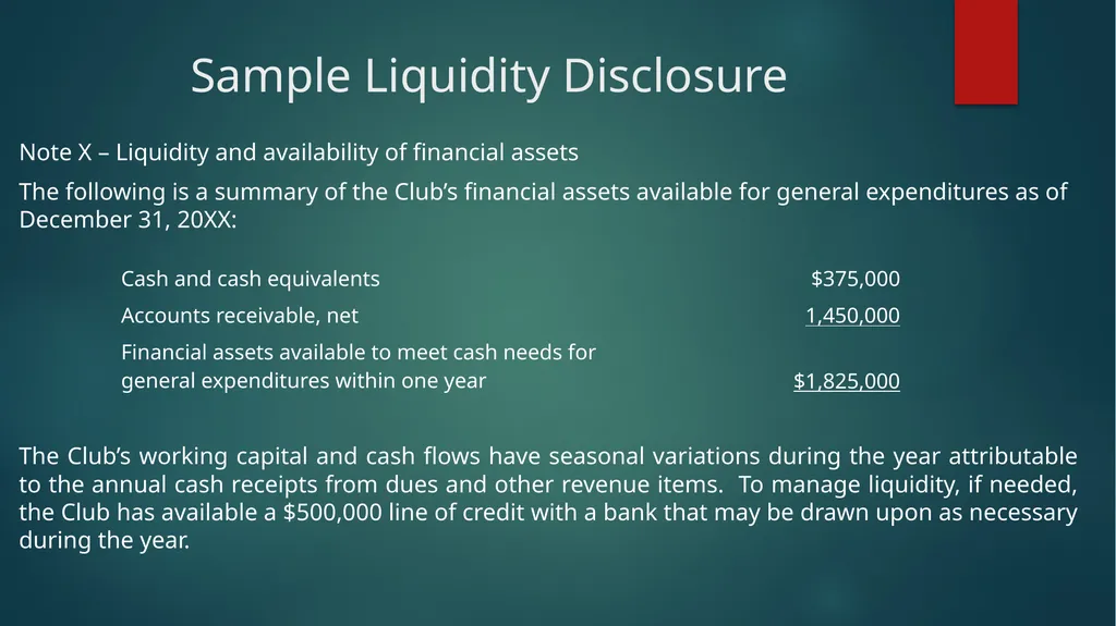 Major Accounting Issues for Clubs John D. Daum, - slide 8 of 49