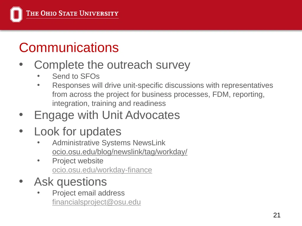 Financial ERP Update Administrative Professionals - slide 21 of 22