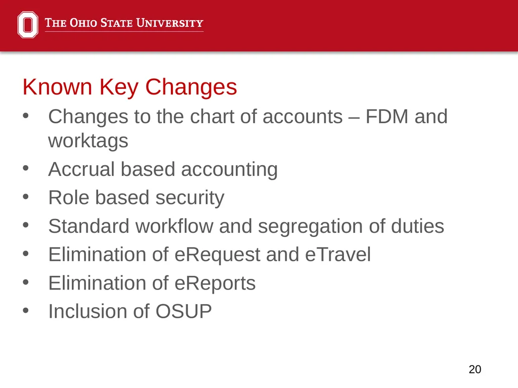 Financial ERP Update Administrative Professionals - slide 20 of 22