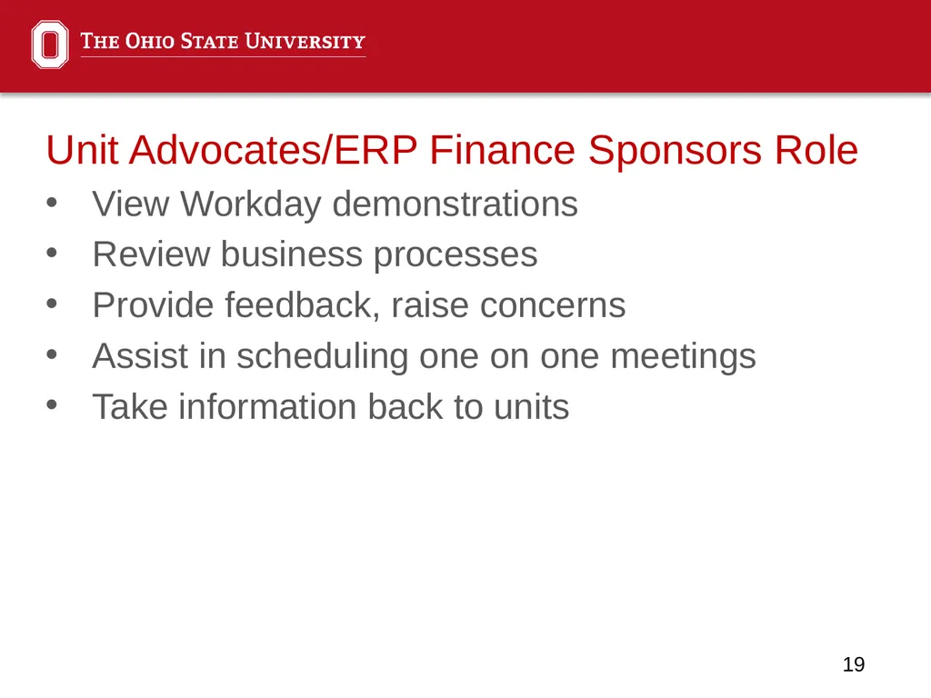 Financial ERP Update Administrative Professionals - slide 19 of 22