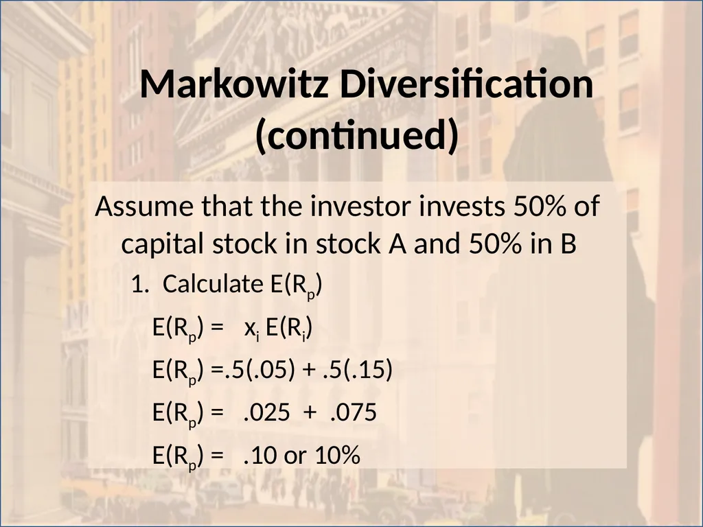 Portfolio Analysis Topic 12 I. Efficient Market - slide 10 of 36