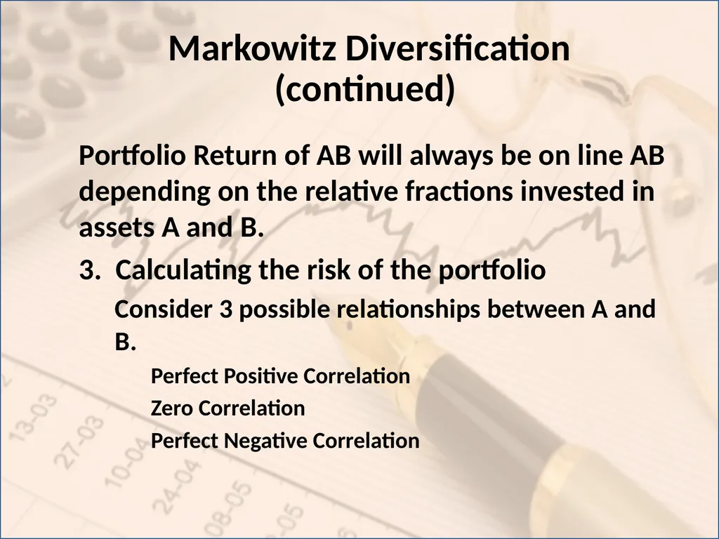 Portfolio Analysis Topic 12 I. Efficient Market - slide 12 of 36
