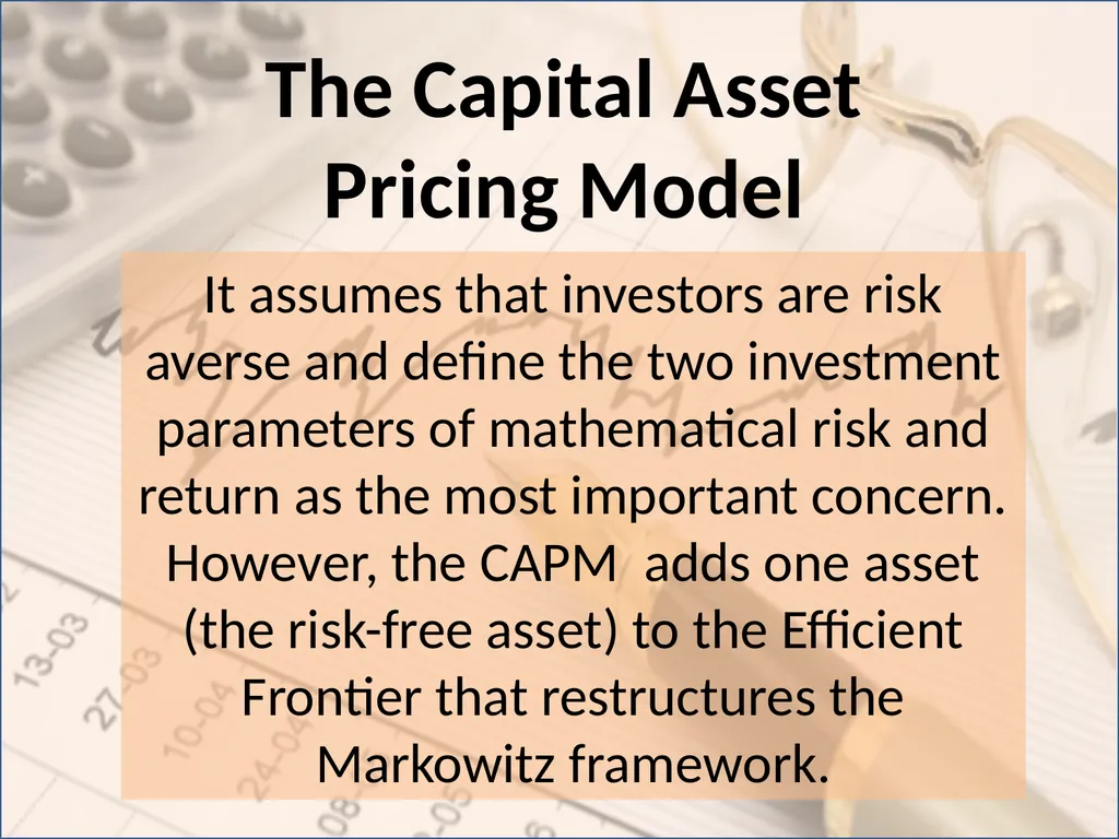 Portfolio Analysis Topic 12 I. Efficient Market - slide 28 of 36