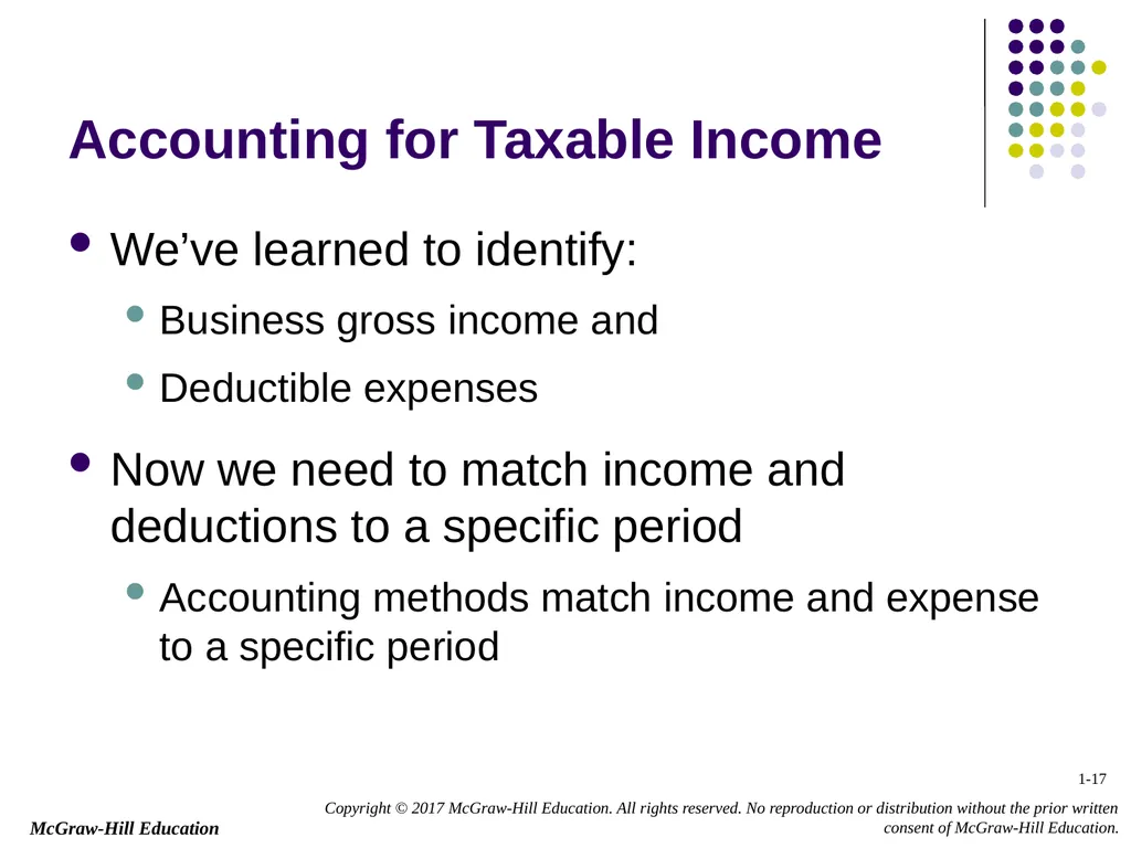 Chapter 1 Business Income, Deductions, and - slide 17 of 36