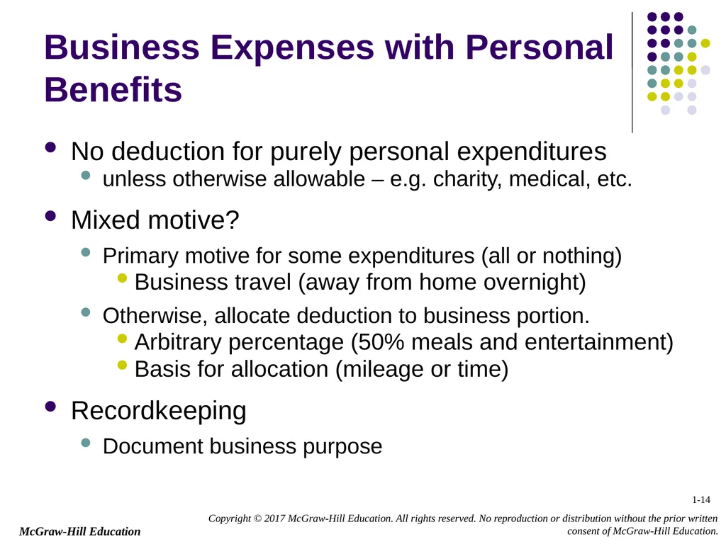 Chapter 1 Business Income, Deductions, and - slide 14 of 36