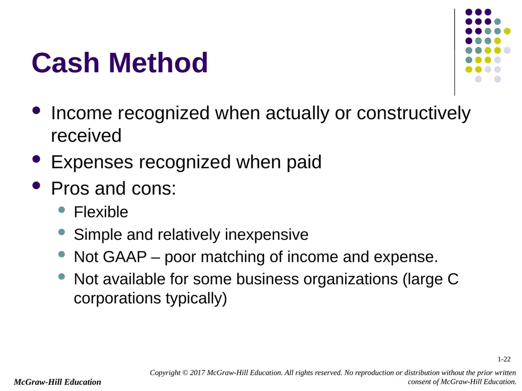 Chapter 1 Business Income, Deductions, and - slide 22 of 36
