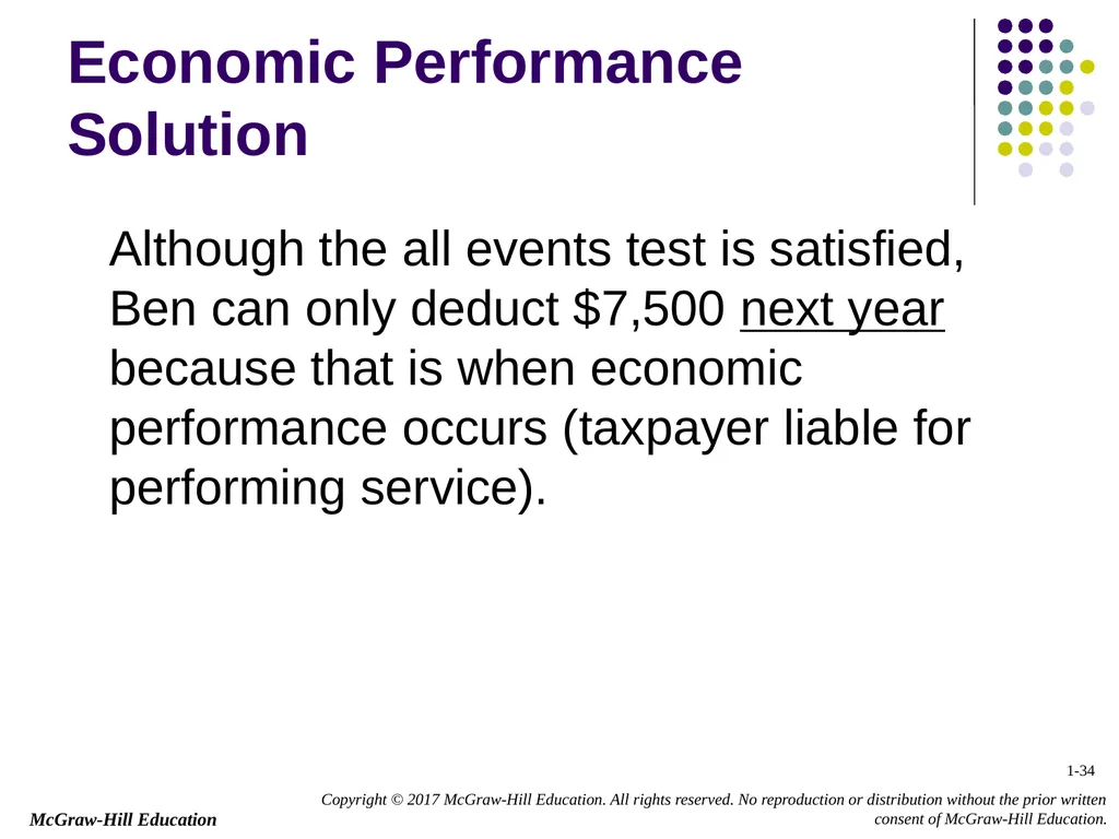 Chapter 1 Business Income, Deductions, and - slide 34 of 36