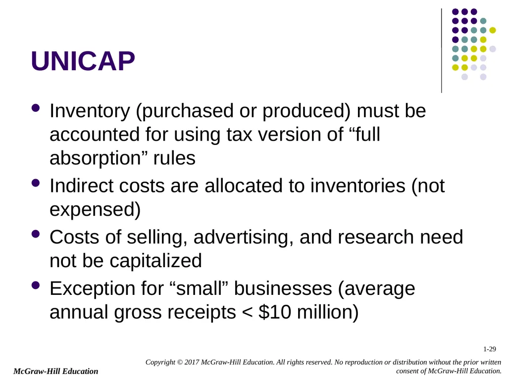 Chapter 1 Business Income, Deductions, and - slide 29 of 36