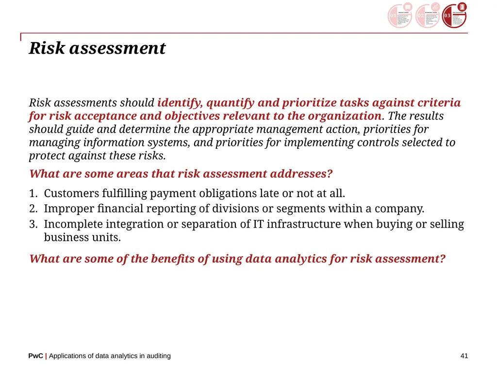 www.pwc.com Applications of data analytics in - slide 41 of 57