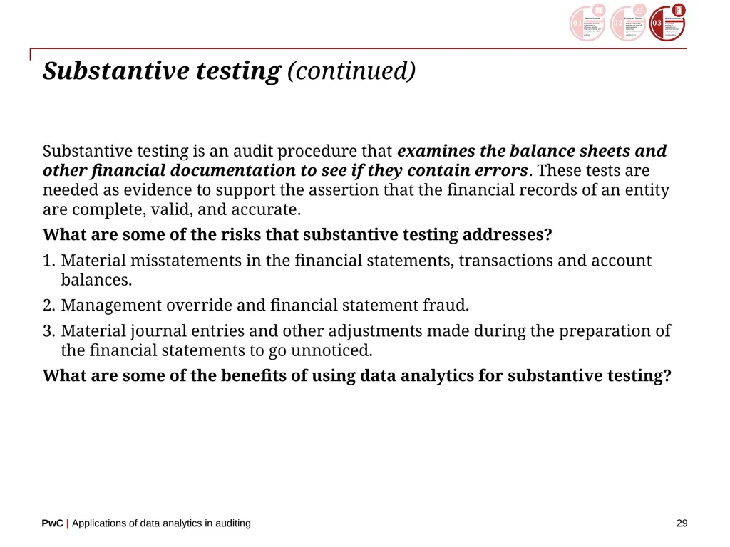 www.pwc.com Applications of data analytics in - slide 29 of 57