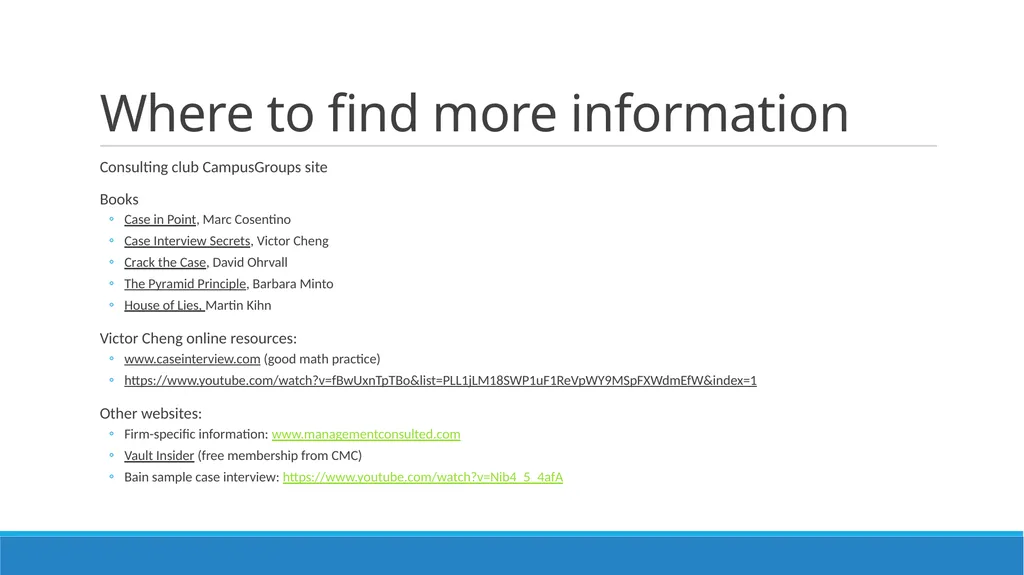 Consulting 101 Session 1: What is consulting? - slide 10 of 14