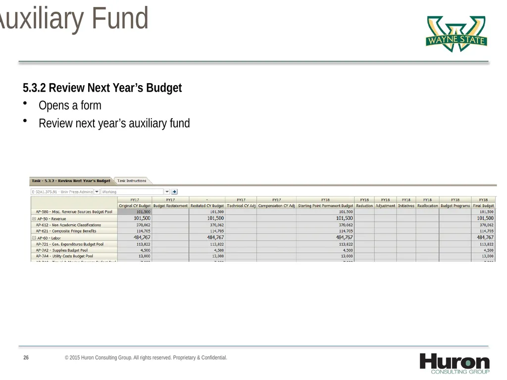 Auxiliary Fund Training April 11, 2017 WSU - slide 26 of 57