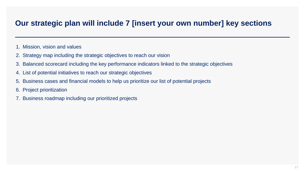Phase I - Strategic Planning Project Setup CEO: - slide 17 of 29