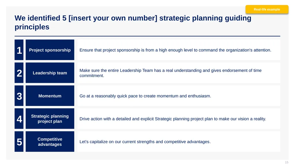 Phase I - Strategic Planning Project Setup CEO: - slide 15 of 29