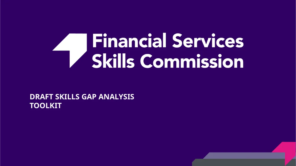 DRAFT SKILLS GAP ANALYSIS TOOLKIT Skills Gap - slide 1 of 31