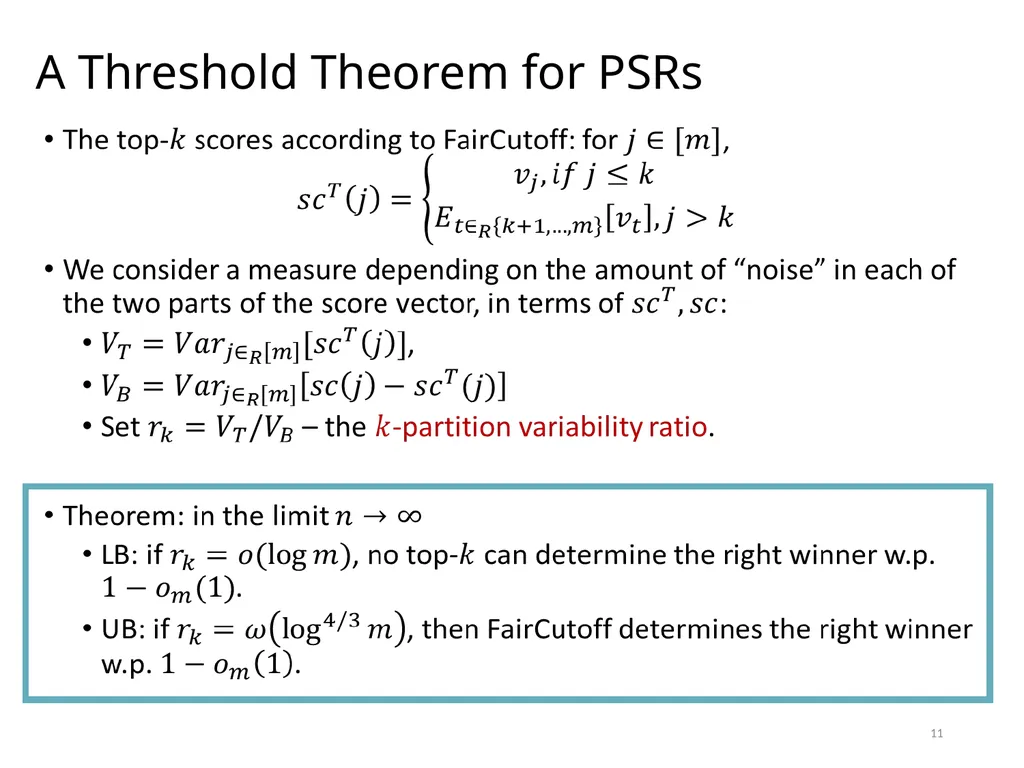 Efficient Voting via the Top-k Elicitation Scheme: - slide 11 of 18