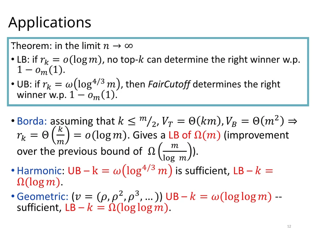 Efficient Voting via the Top-k Elicitation Scheme: - slide 12 of 18