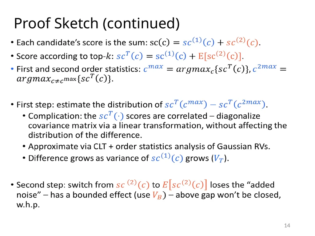 Efficient Voting via the Top-k Elicitation Scheme: - slide 14 of 18