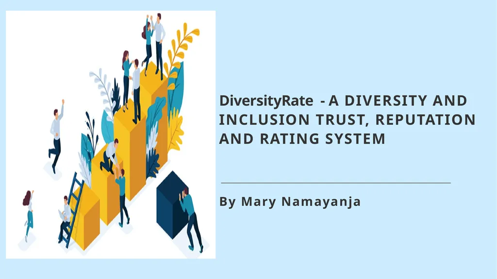 DiversityRate - A DIVERSITY AND INCLUSION TRUST, - slide 1 of 8
