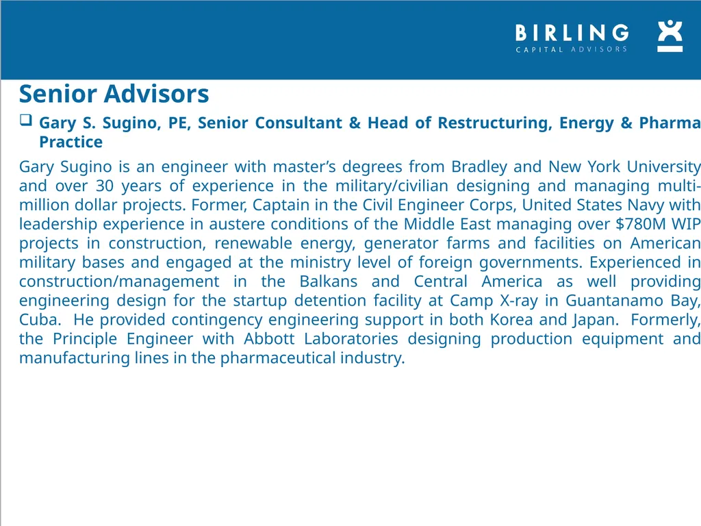 INDEX Section 1 Firm Overview & History Mission & - slide 25 of 36