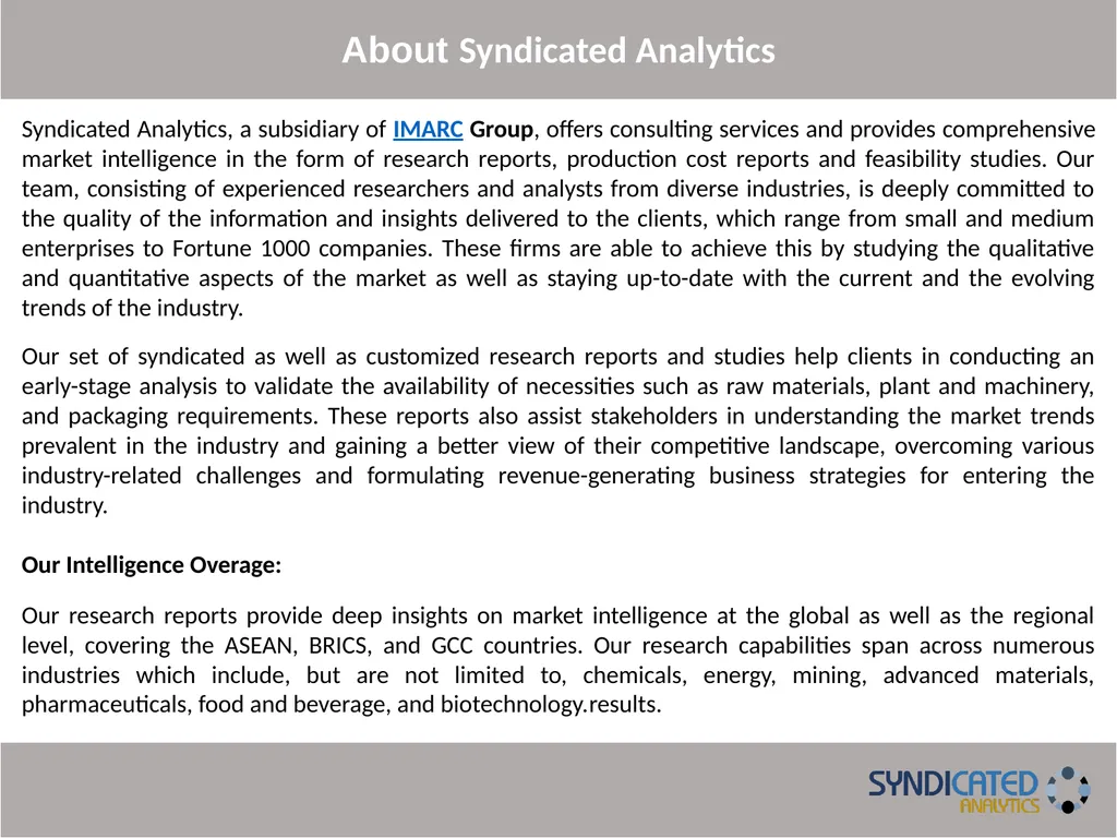 Copyright © 2015 International Market Analysis - slide 2 of 13