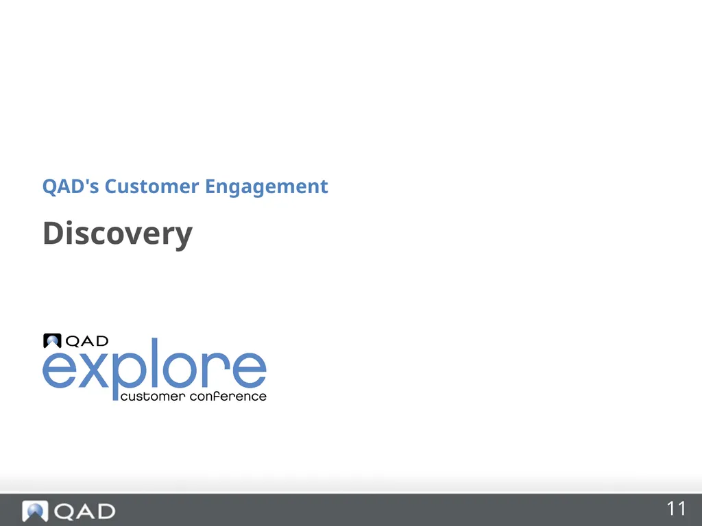 QAD's Customer Engagement Dan Blake Consultancy - slide 11 of 40