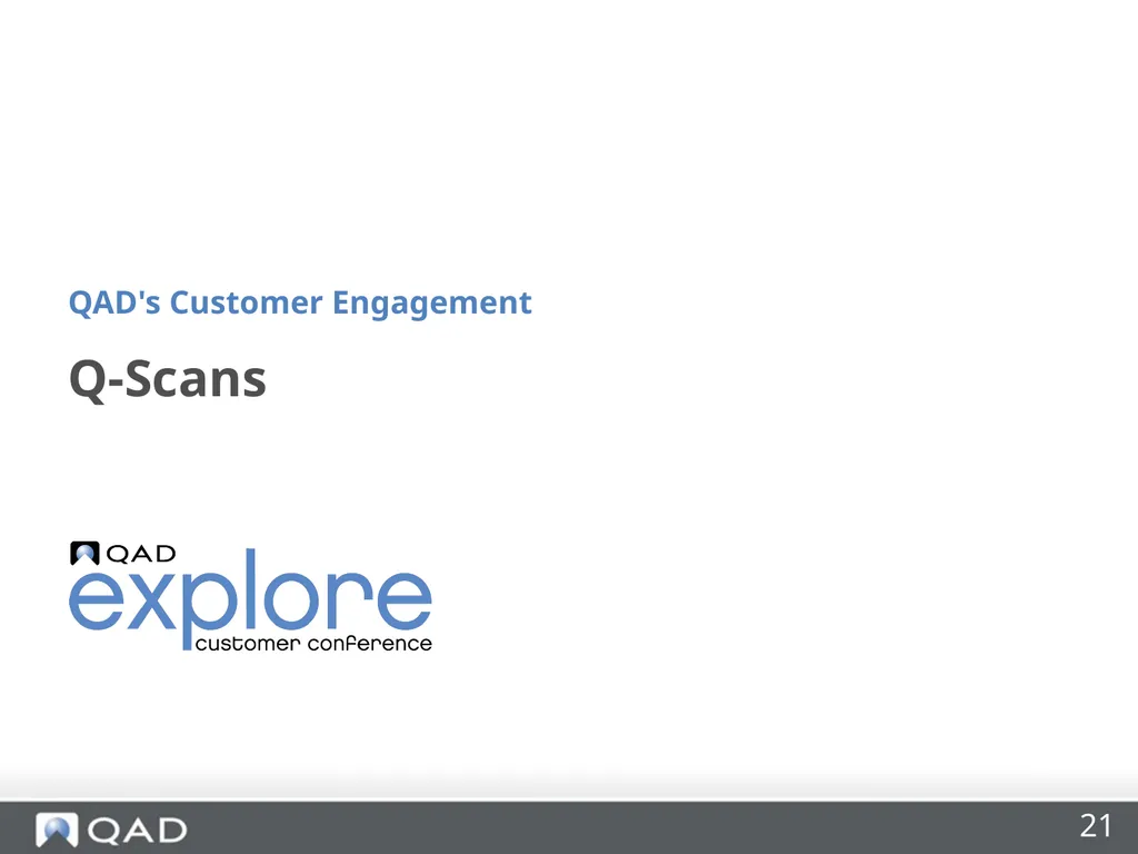 QAD's Customer Engagement Dan Blake Consultancy - slide 21 of 40