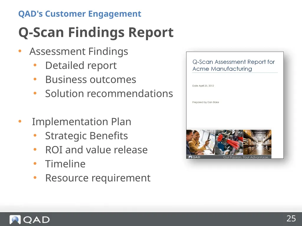 QAD's Customer Engagement Dan Blake Consultancy - slide 25 of 40