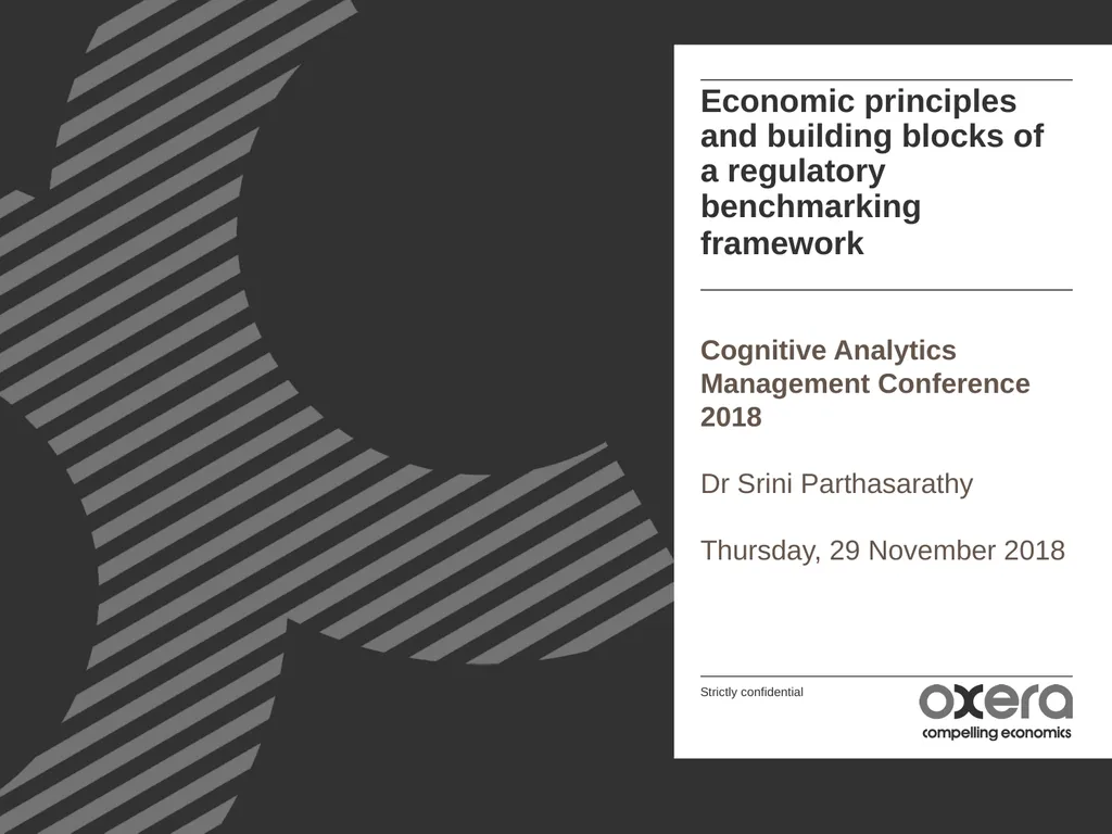 Economic principles and building blocks of a