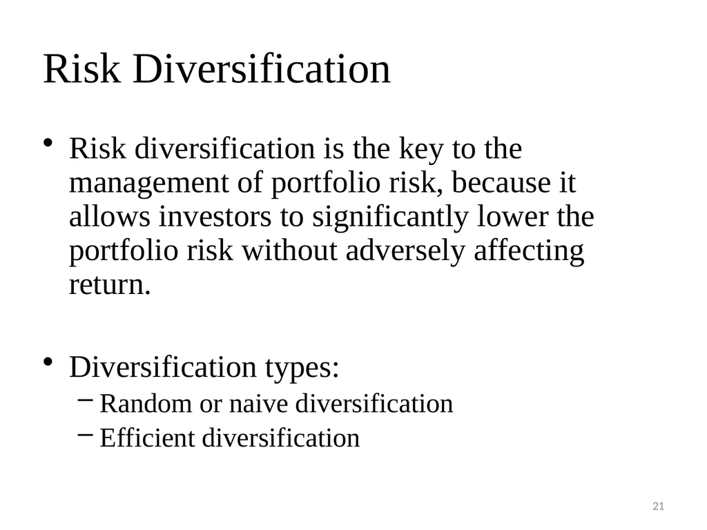 PORTFOLIO MANAGEMENT Prof. Anil Kothari Unit II - slide 21 of 27