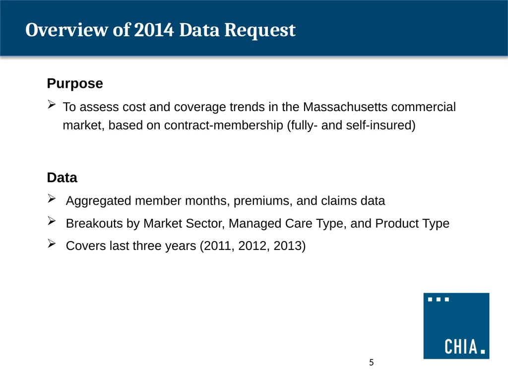 ANNUAL PREMIUMS DATA REQUEST 2015 Payer - slide 5 of 16