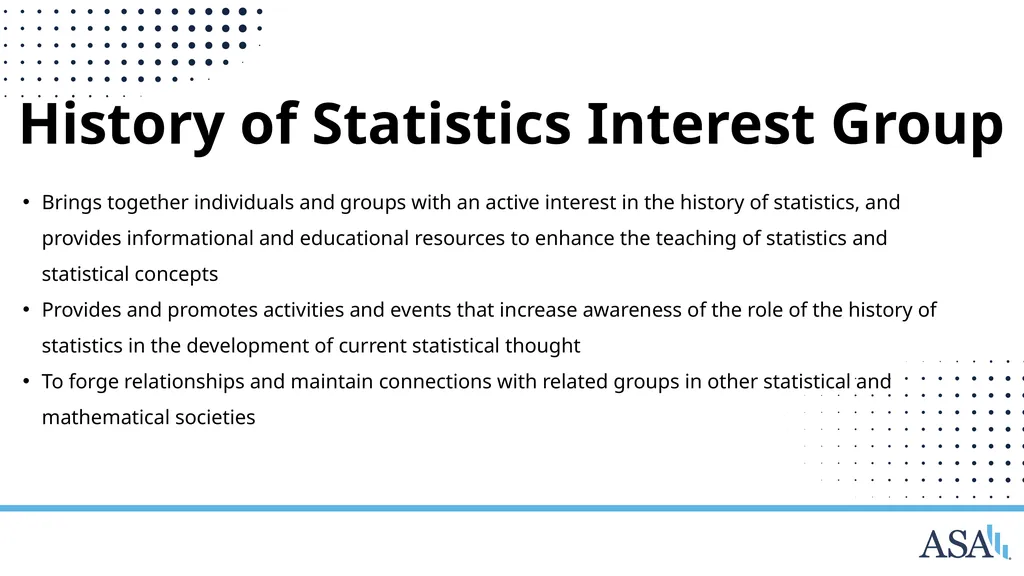 ASA Sections and Interest Groups Sections and - slide 42 of 47