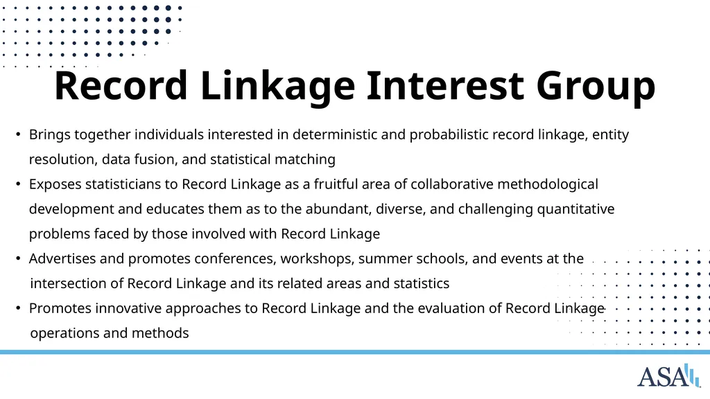 ASA Sections and Interest Groups Sections and - slide 45 of 47