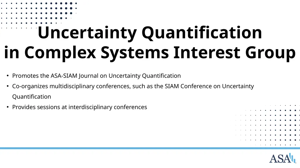 ASA Sections and Interest Groups Sections and - slide 47 of 47