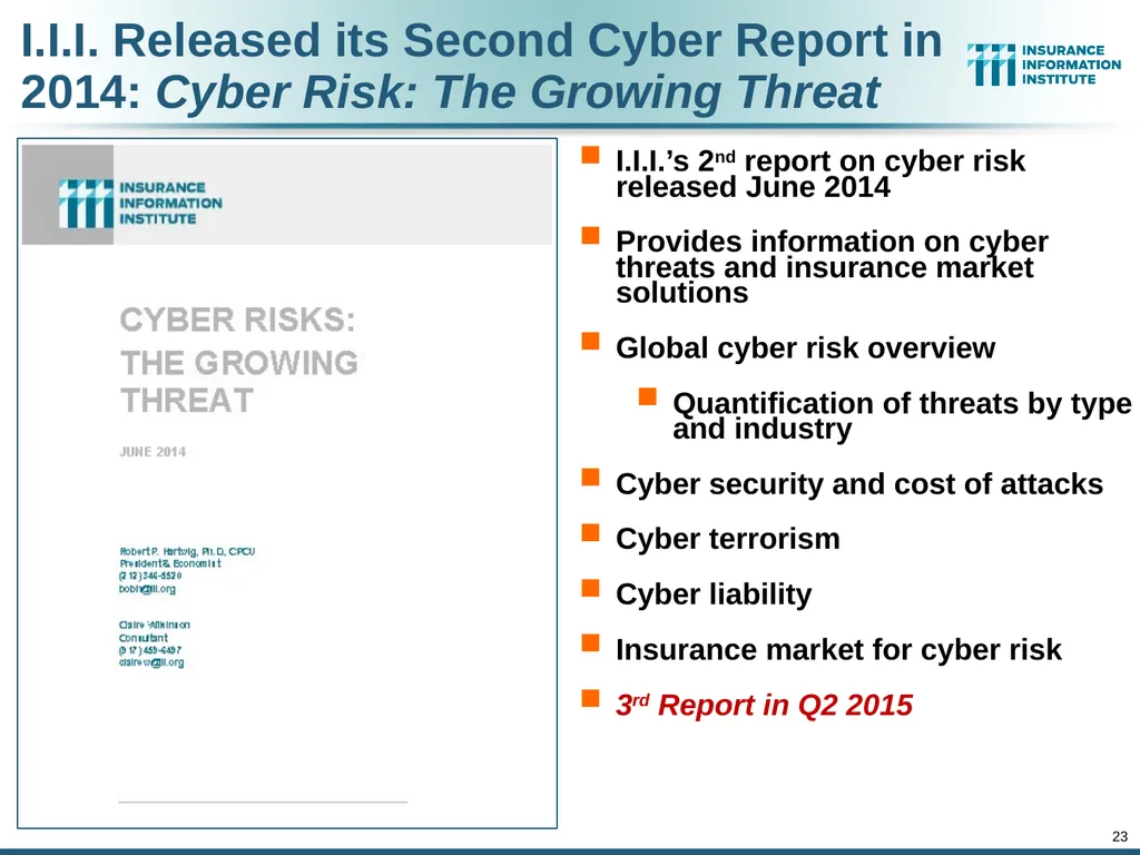 The Commercial P/C Insurance Industry: Issues & - slide 23 of 52