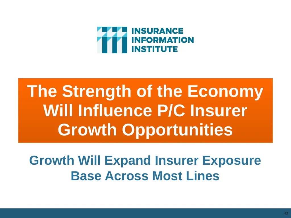 The Commercial P/C Insurance Industry: Issues & - slide 41 of 52