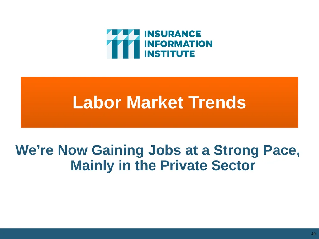 The Commercial P/C Insurance Industry: Issues & - slide 46 of 52