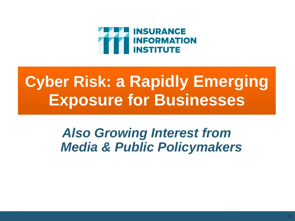 The Commercial P/C Insurance Industry: Issues & - slide 18 of 52