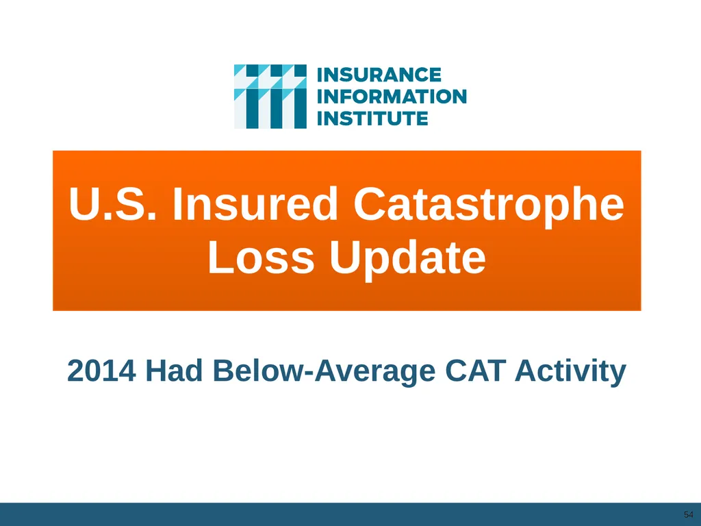 The Commercial P/C Insurance Industry: Issues & - slide 50 of 52