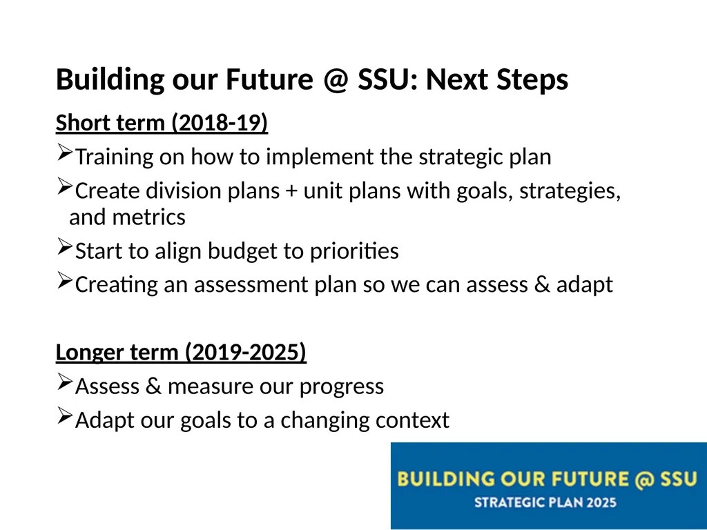 Share.Shape.Unite. Building our Future @ SSU - slide 14 of 15