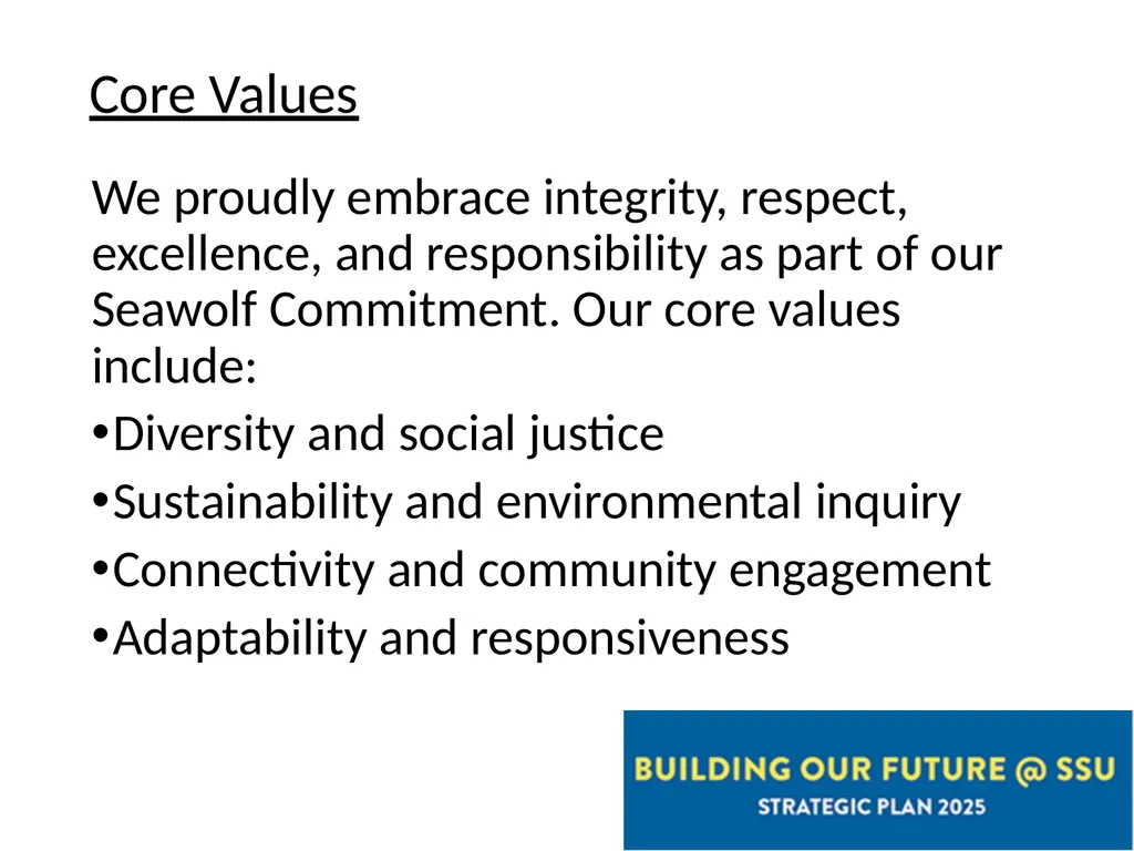 Share.Shape.Unite. Building our Future @ SSU - slide 9 of 15