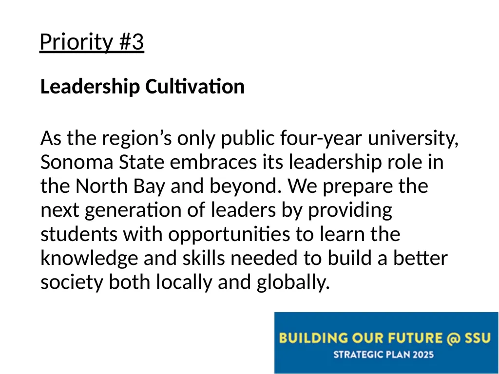Share.Shape.Unite. Building our Future @ SSU - slide 12 of 15