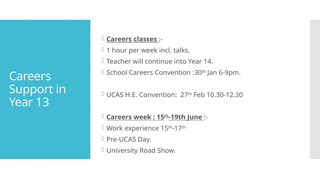 Beyond the Sixth Form Work Experience, Higher - slide 2 of 41
