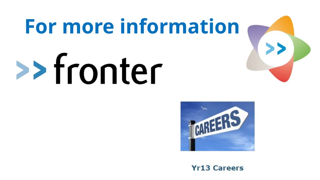 Beyond the Sixth Form Work Experience, Higher - slide 40 of 41