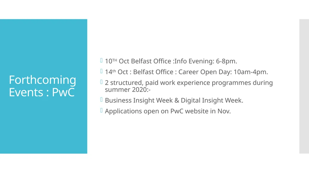 Beyond the Sixth Form Work Experience, Higher - slide 20 of 41