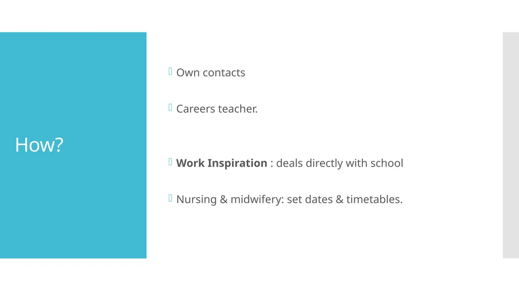 Beyond the Sixth Form Work Experience, Higher - slide 5 of 41